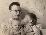 С дочерьми. 1963 год. Новосибирск.